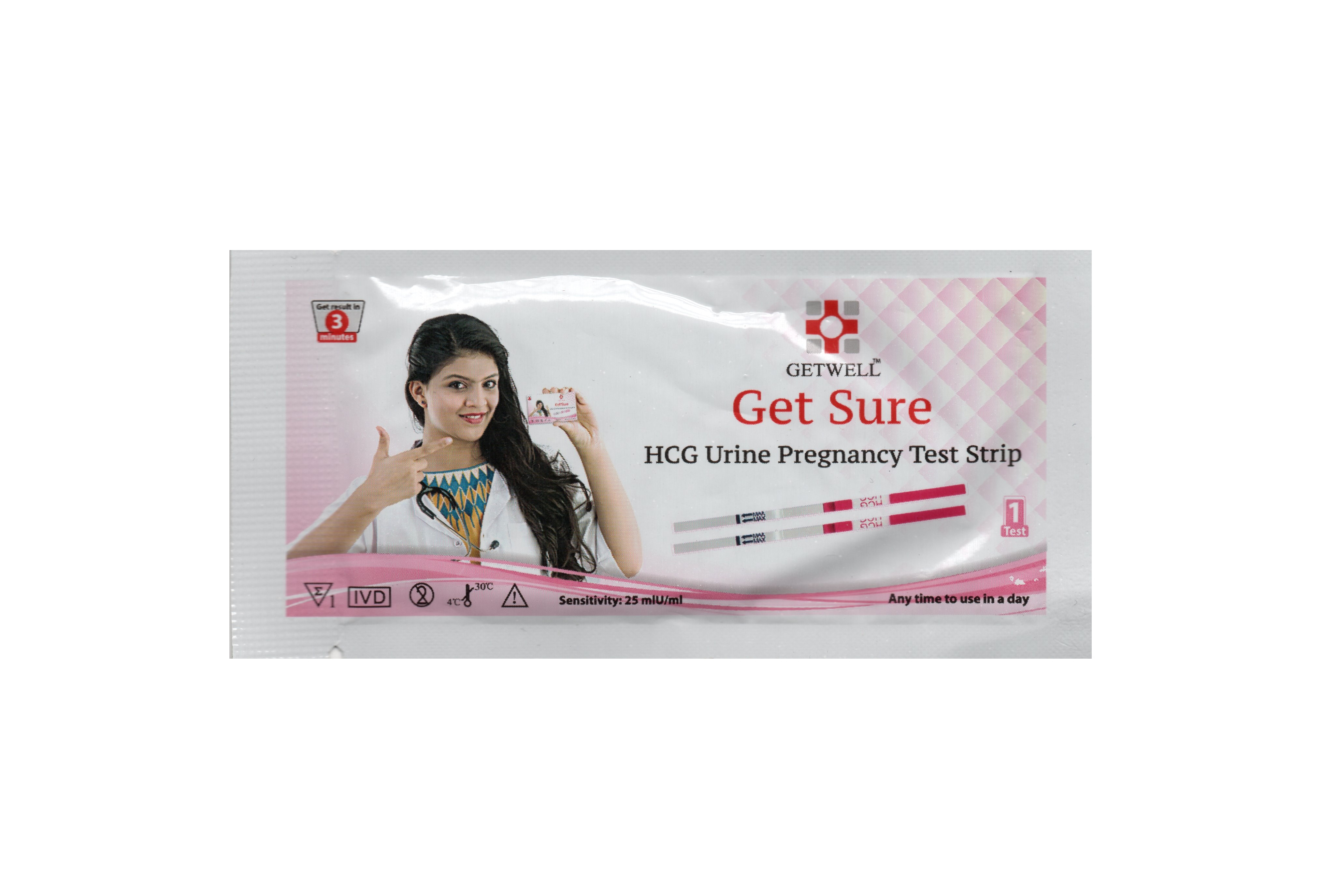 Getwell Get Sure Pregnancy Test Strip